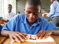 Braille books for Akropong School for the Blind, Ghana.