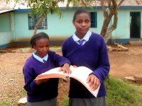 Girls in Kenyan School for the Blind.