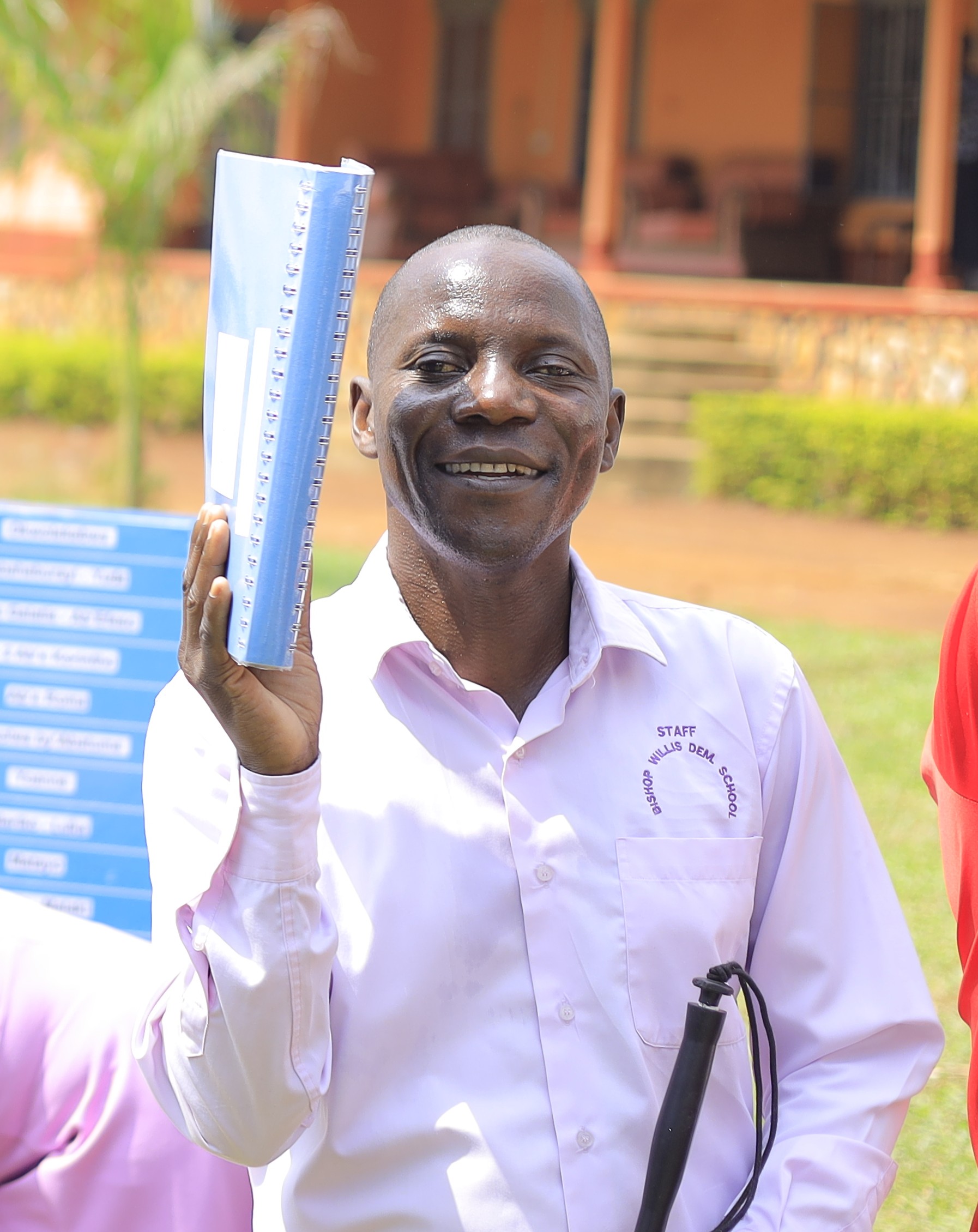 Paul Kitamirika, one of four proofreaders of the Lusoga Braille Bible